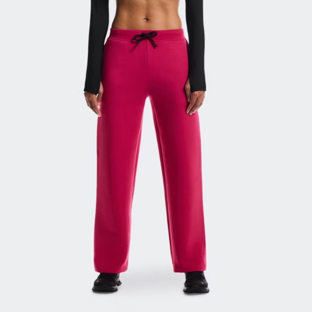 On Womens Focus Tech Sweatpants pink pull on lounge active straight leg L
